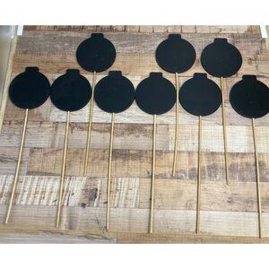 Chalkboard Christmas Ornament Markers Set Of 9 With Wooden Sticks